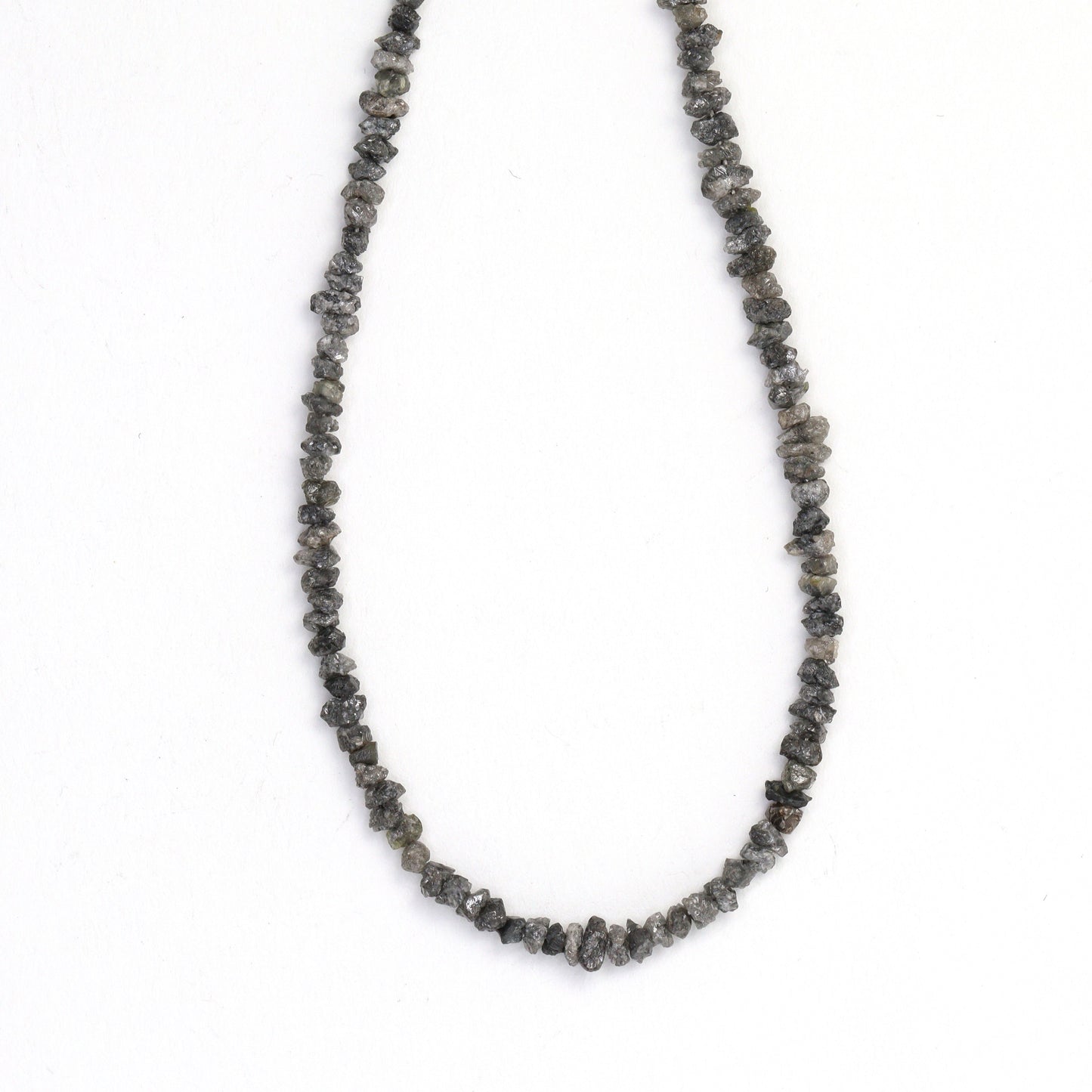 Gray Diamond 2.5mm Faceted Chips Bead Strand