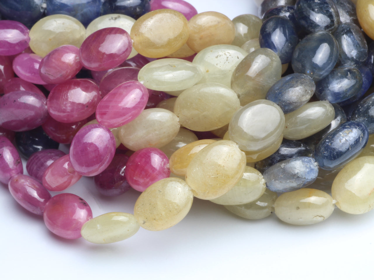 Multi Sapphire 5x7mm Smooth Ovals