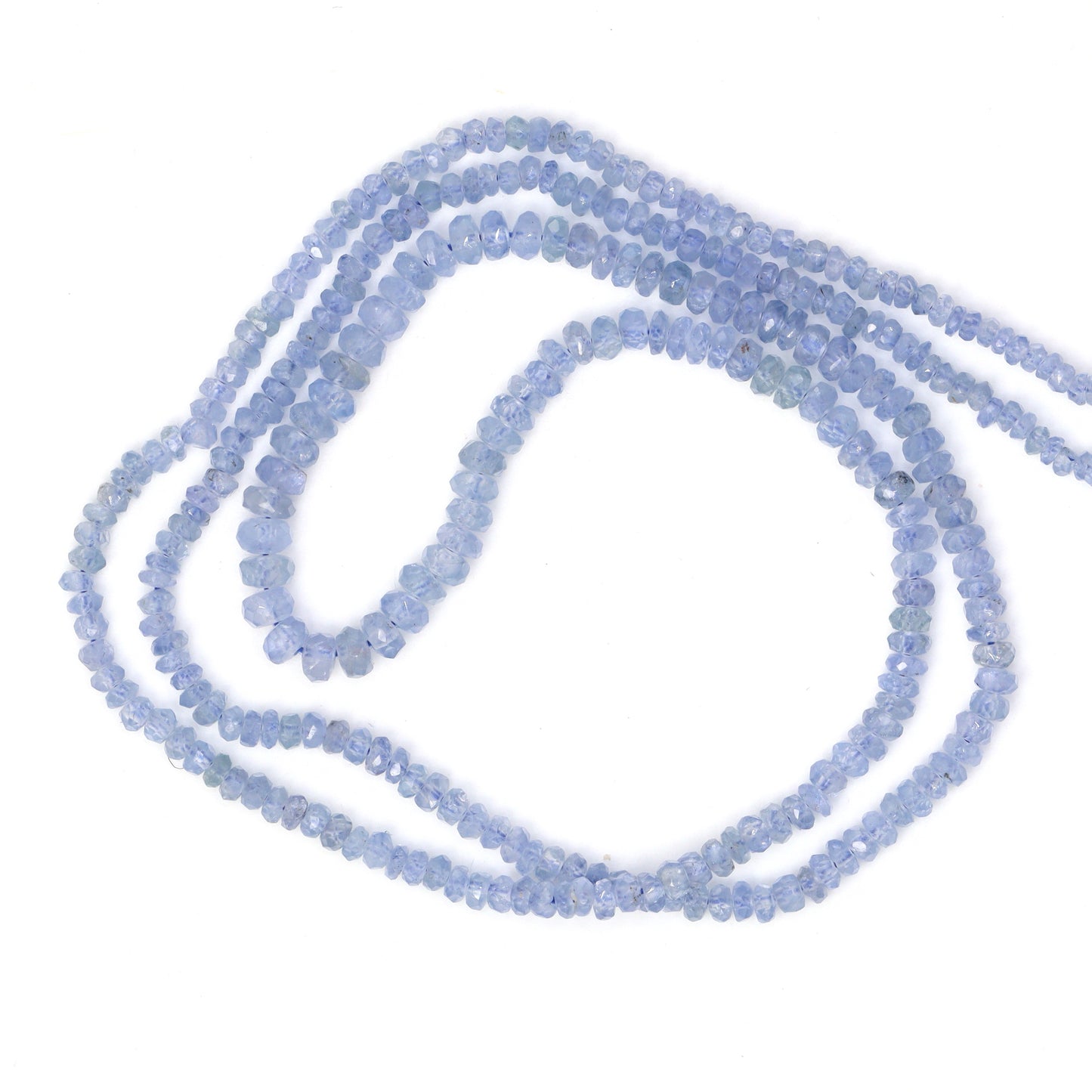 Cornflower Blue Sapphire 2mm Faceted Rondelles