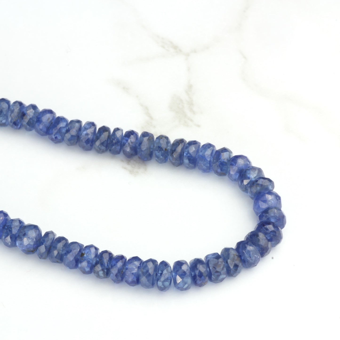 Royal Blue Sapphire 3.5mm Faceted Rondelles