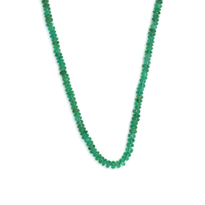 Green Emerald 2.5mm - 3.0mm Smooth Rondelles Bead Strand