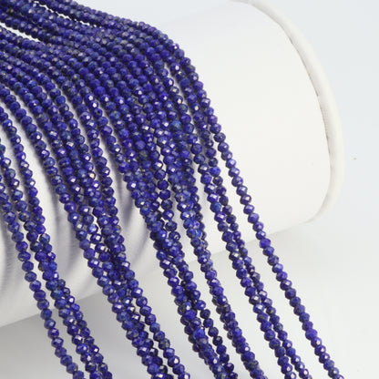 Royal Blue Lapis Lazuli 1.8mm Faceted Rounds