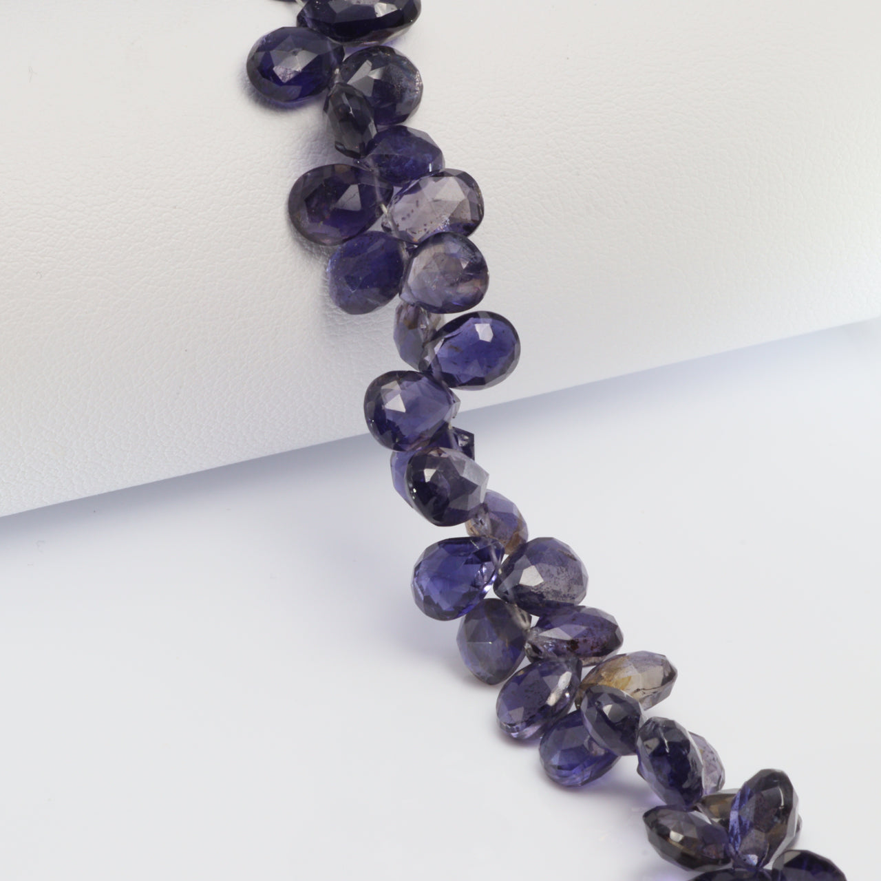 Blue Iolite 7x5mm Faceted Pear Shaped Briolettes