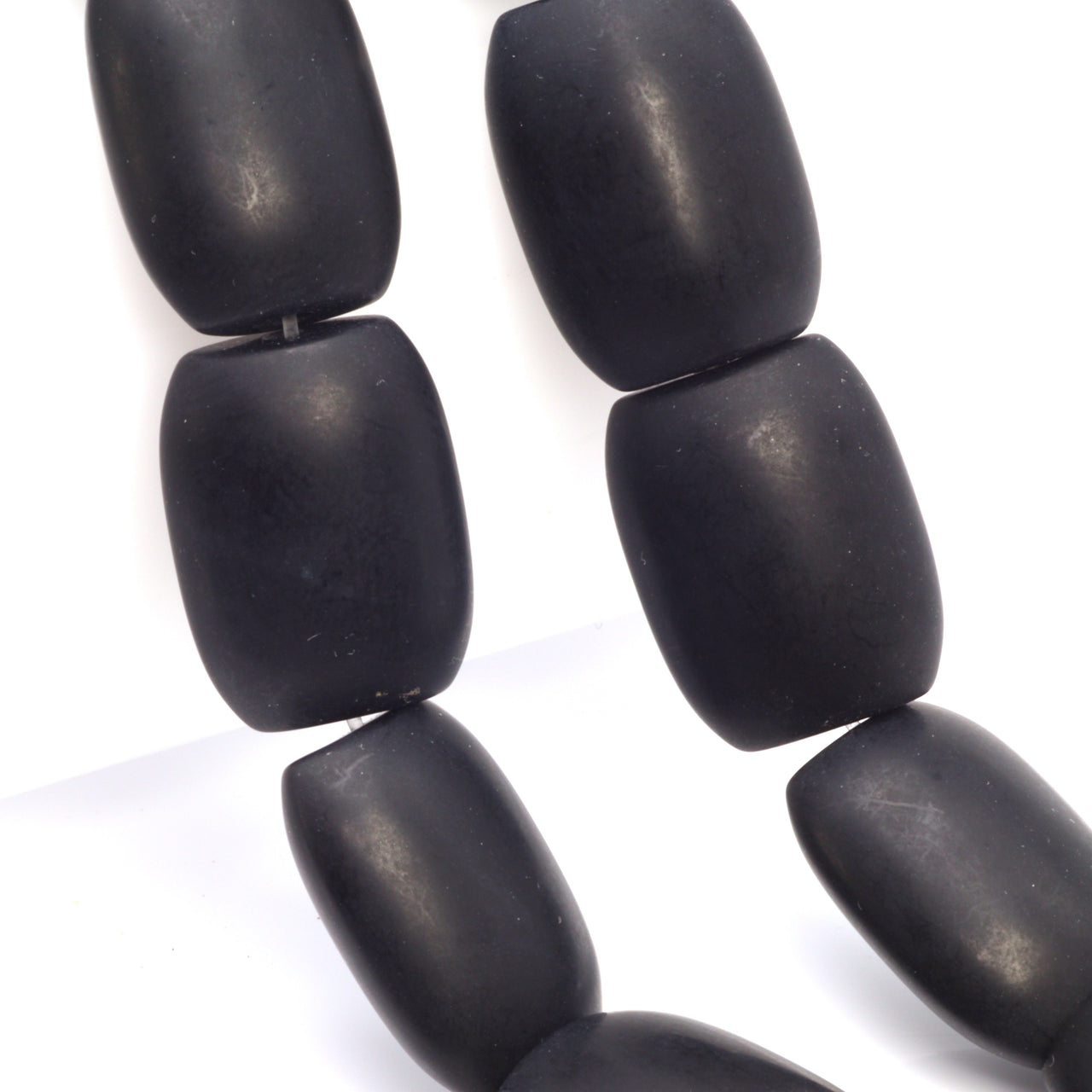 Matte Black Onyx 20x15mm Smooth Cushions