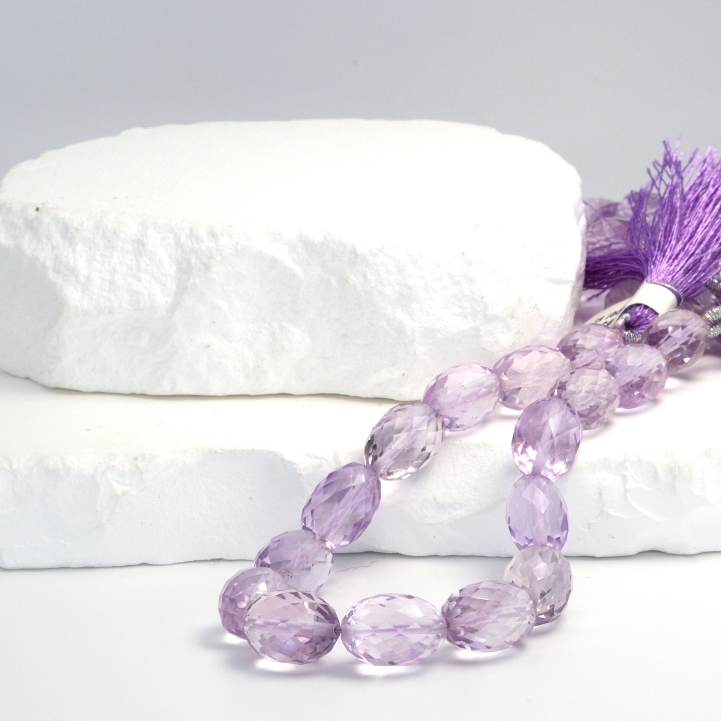 Pink Amethyst 14x10mm Faceted Drums