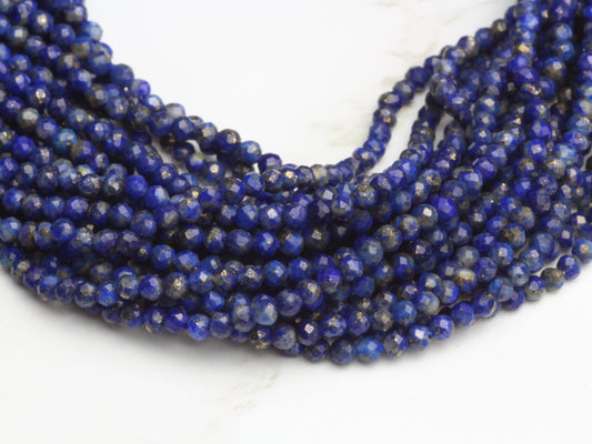 Lapis Lazuli 1.8mm Faceted Rounds
