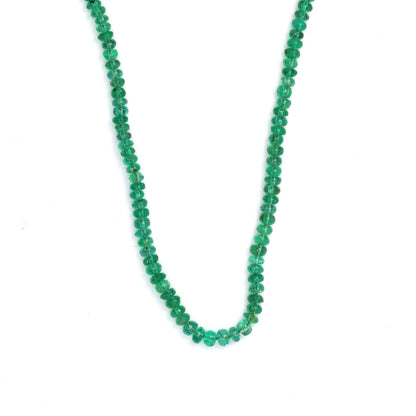 Green Emerald 2.2mm - 3mm Smooth Rondelles Bead Strand