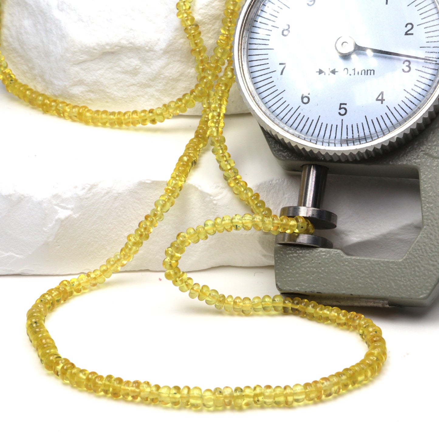 Yellow Sapphire 3mm Smooth Rondelles
