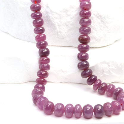 Ruby 7mm Smooth Rondelles