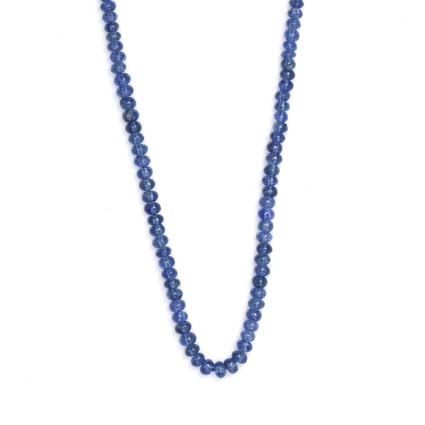 Cornflower Blue Sapphire 2.2mm - 3.5mm Smooth Rondelles Bead Strand