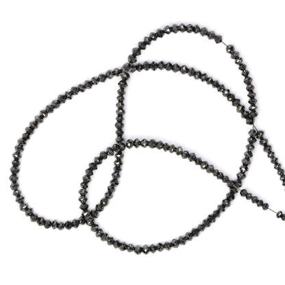 Black Diamond 1.8mm Faceted Rondelles
