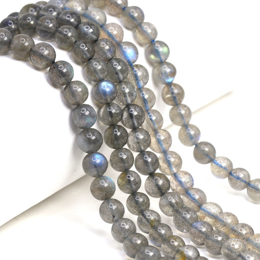 Blue Labradorite 6mm Smooth Rounds Bead Strand