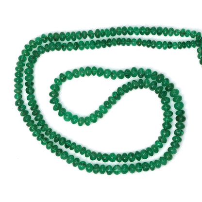 Green Emerald 3mm Smooth Rondelles