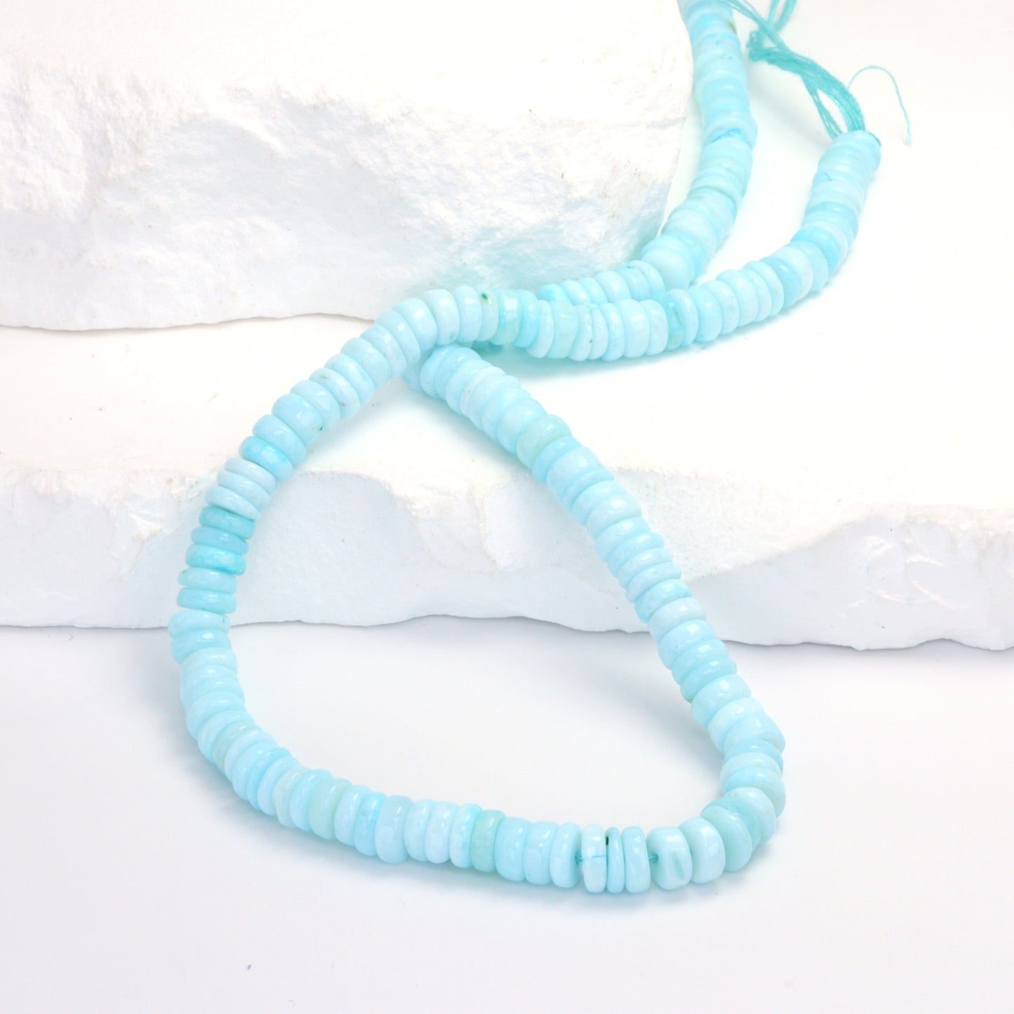 Blue Peruvian Opal 5mm Smooth Tires