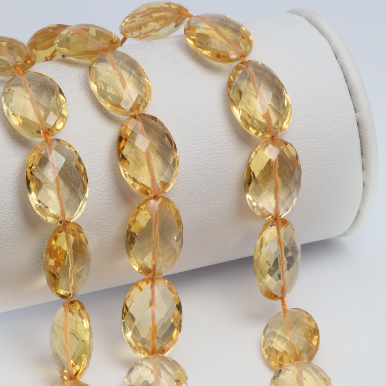Yellow Citrine 14x10mm Faceted Ovals