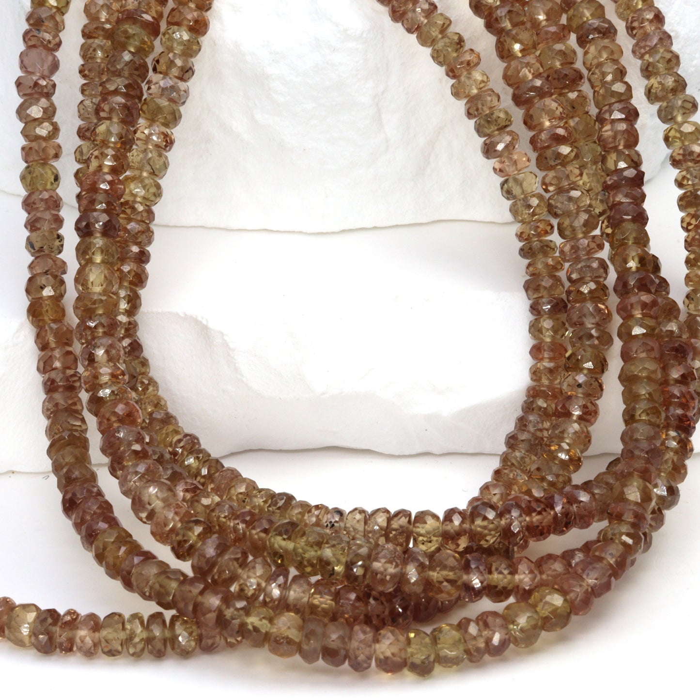 Color Change Garnet 4.5mm Faceted Rondelles Bead Strand