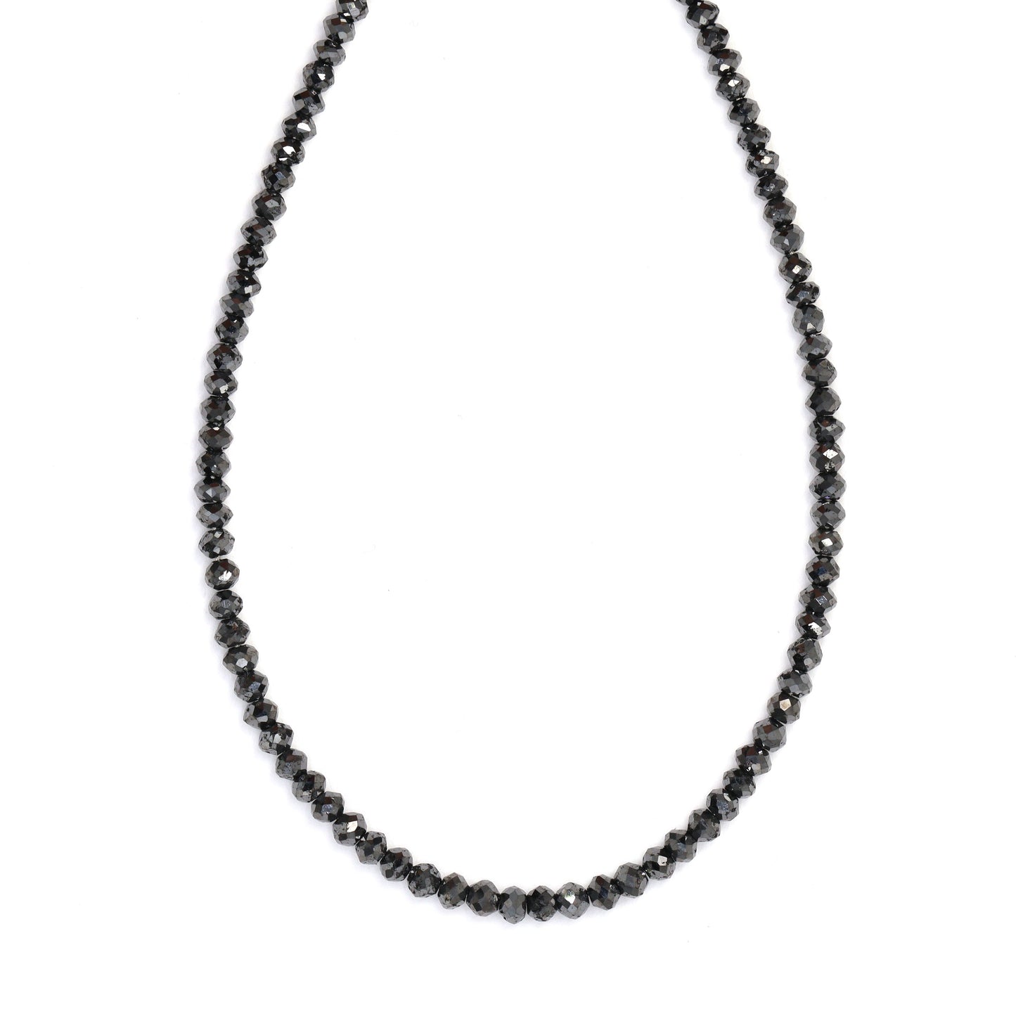 Black Diamond 2.4mm Faceted Rondelles