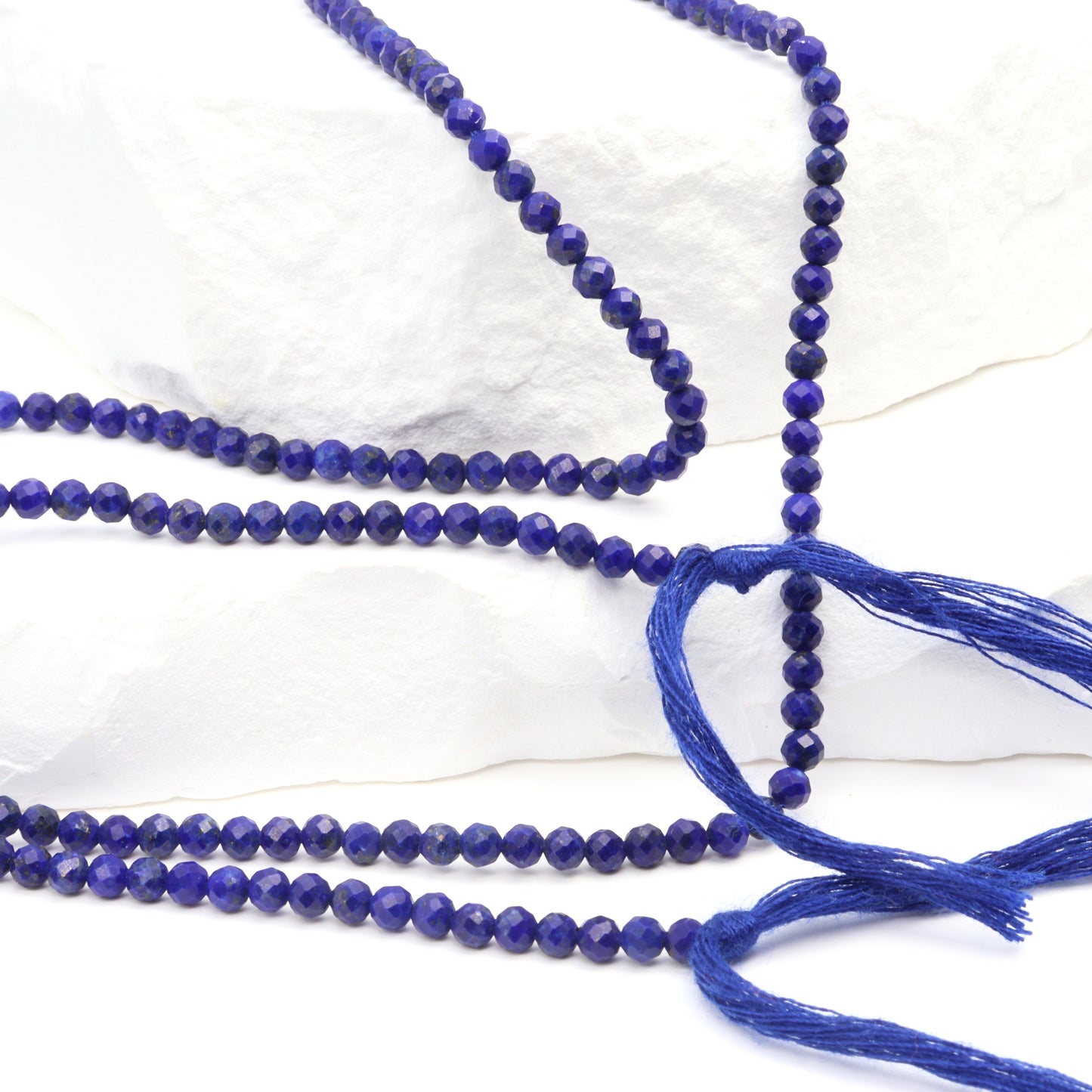 Royal Blue Lapis Lazuli 3mm Faceted Rounds