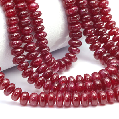 Red Ruby 5mm Smooth Rondelles