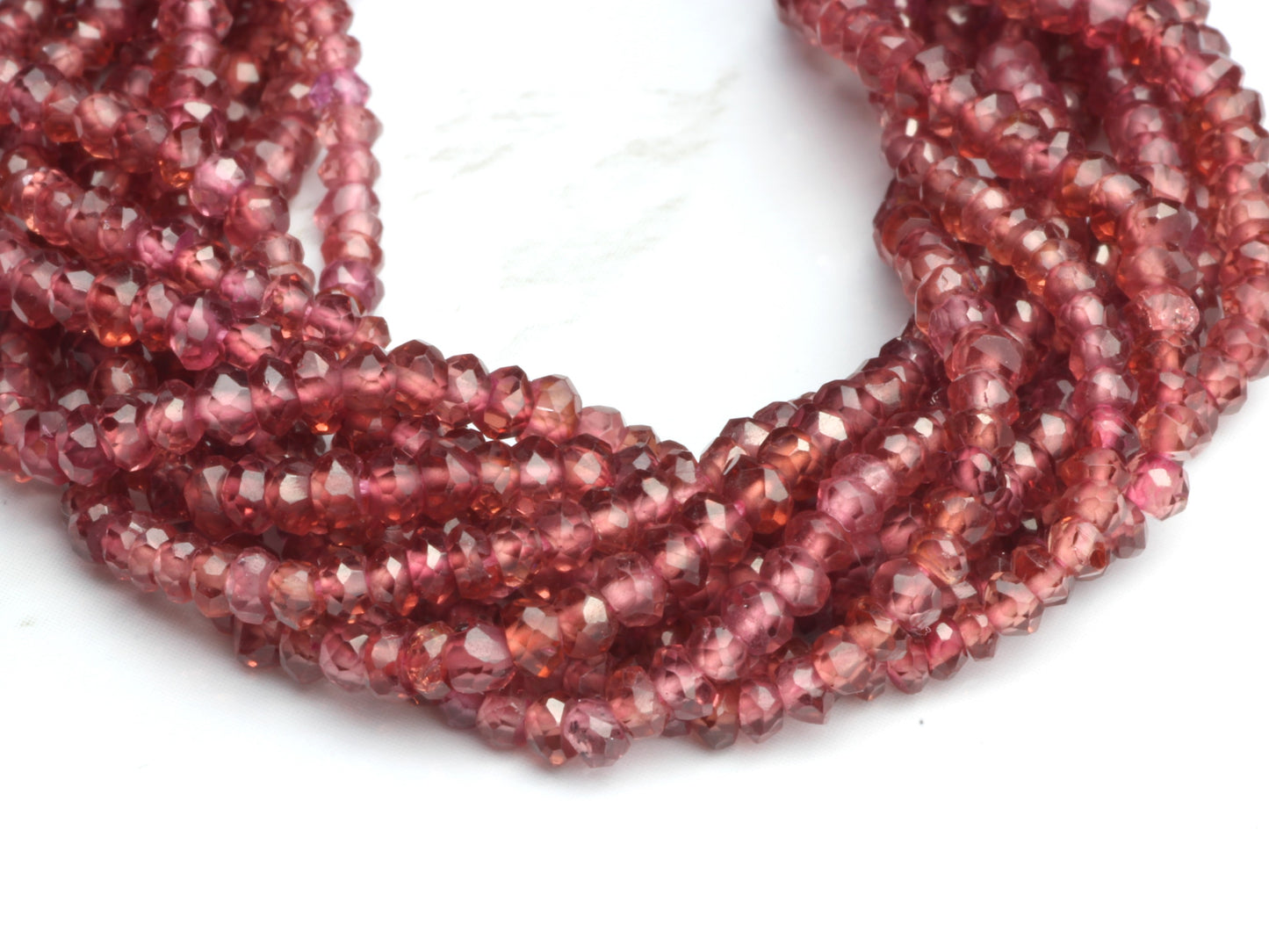 Rhodolite Garnet 2.5mm Faceted Rondelles