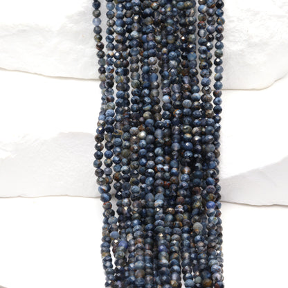 Pietersite 2mm Faceted Rounds Bead Strand