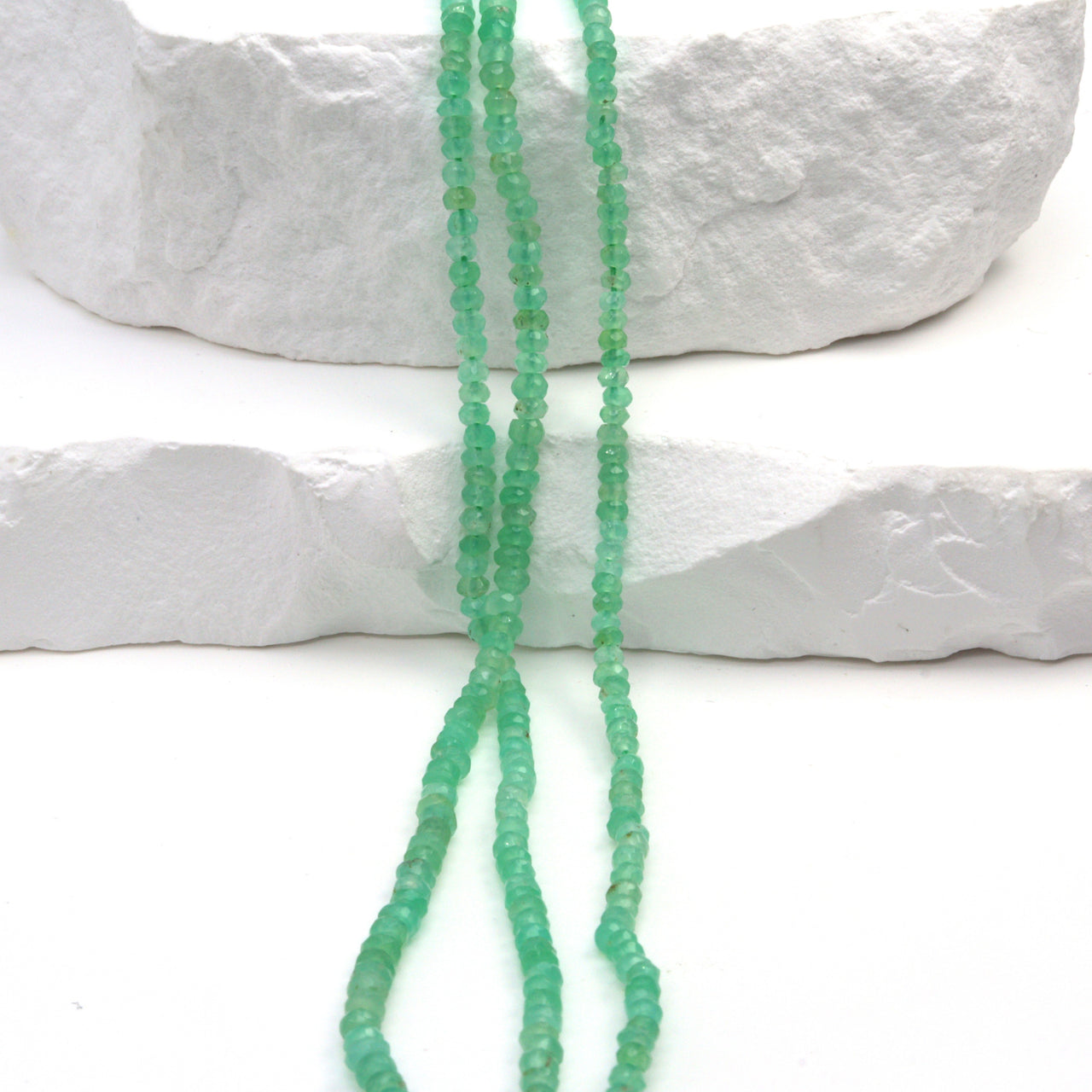 Chrysoprase 2.5mm Faceted Rondelles