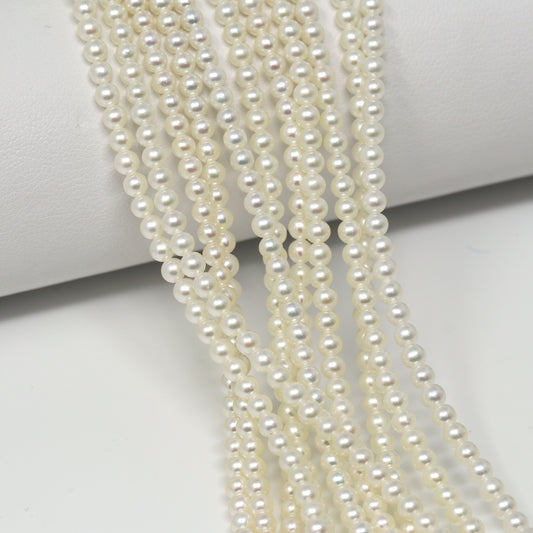 Freshwater Pearl 3mm Smooth Rounds Bead Strand