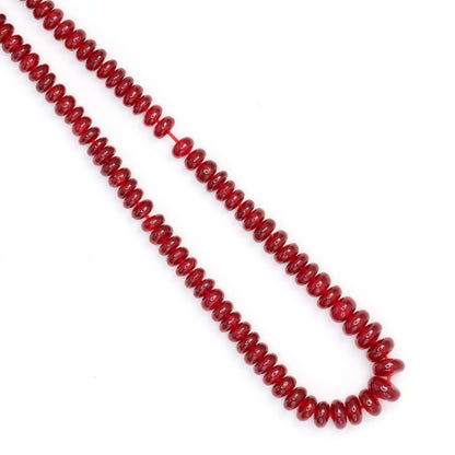 Red Ruby 3.75mm Smooth Rondelles