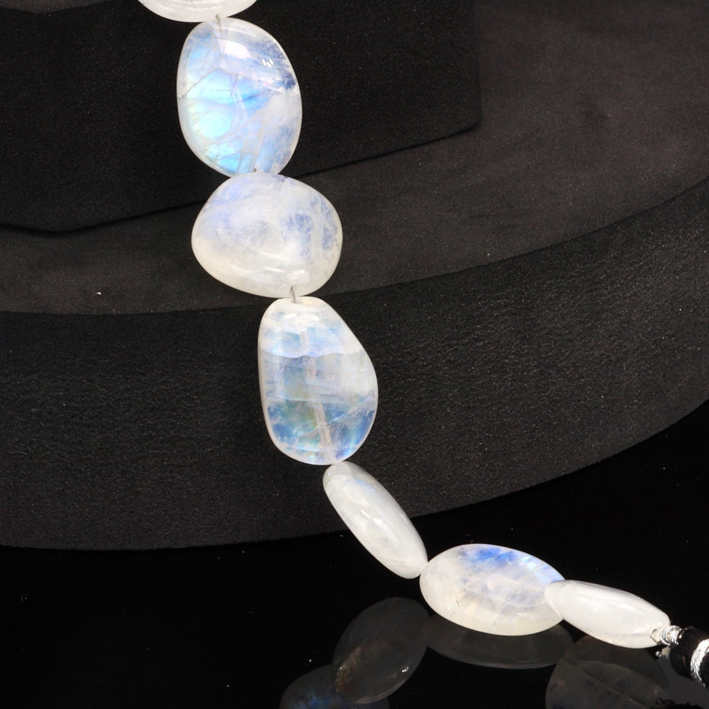 Blue Rainbow Moonstone 16x12mm Smooth Nuggets