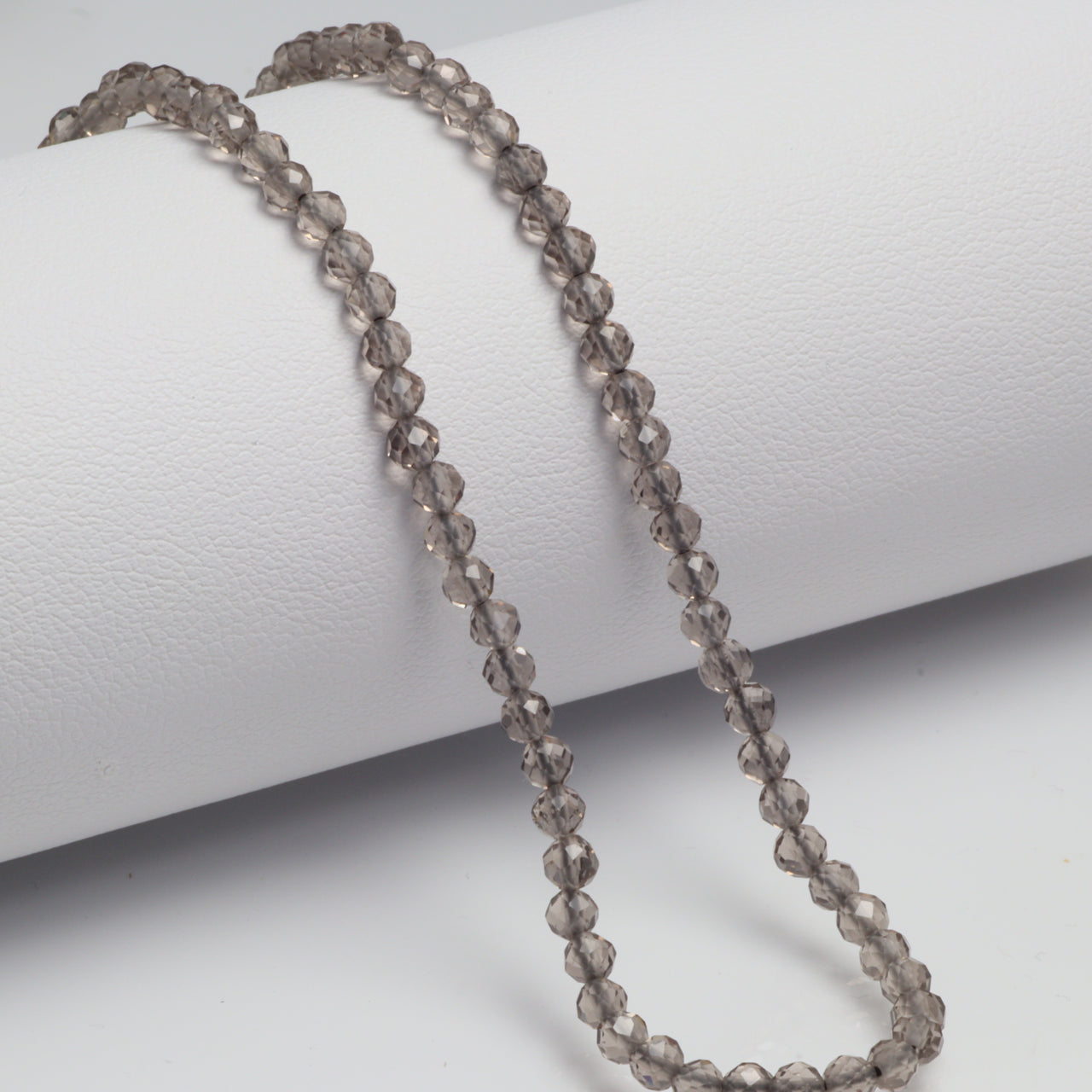 Light Smoky Quartz 3mm Faceted Rounds