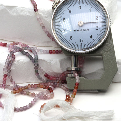 Multi Spinel 2.5mm Faceted Rondelles