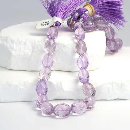 Pink Amethyst 14x10mm Faceted Drums