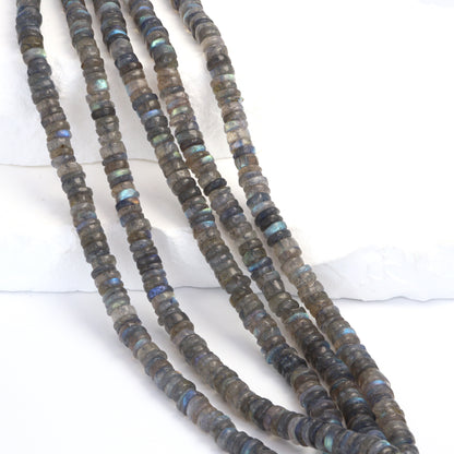 Blue Labradorite 5mm Smooth Tires