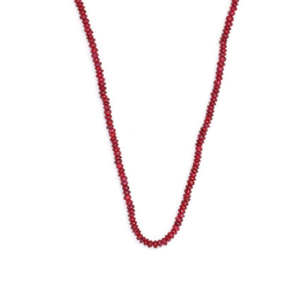 Red Ruby 2mm - 2.2mm Smooth Rondelles Bead Strand