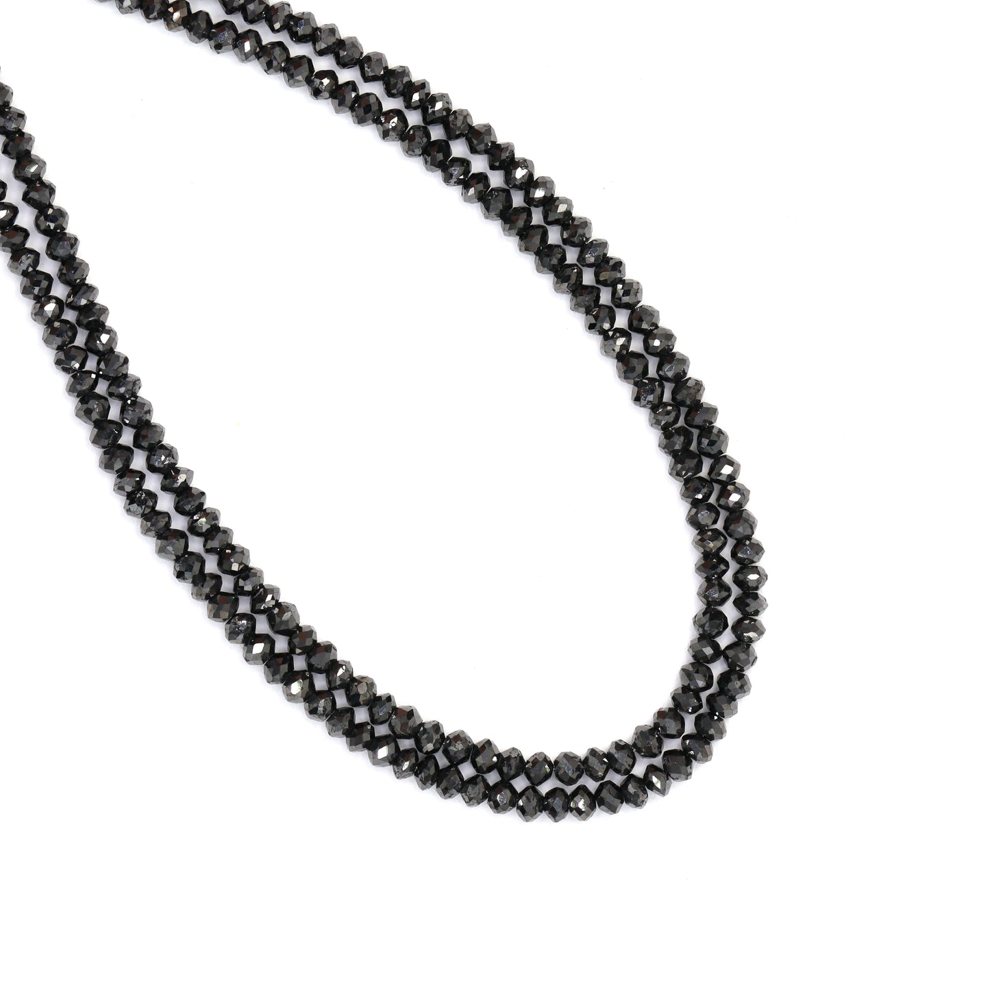 Black Diamond 2.75mm Faceted Rondelles