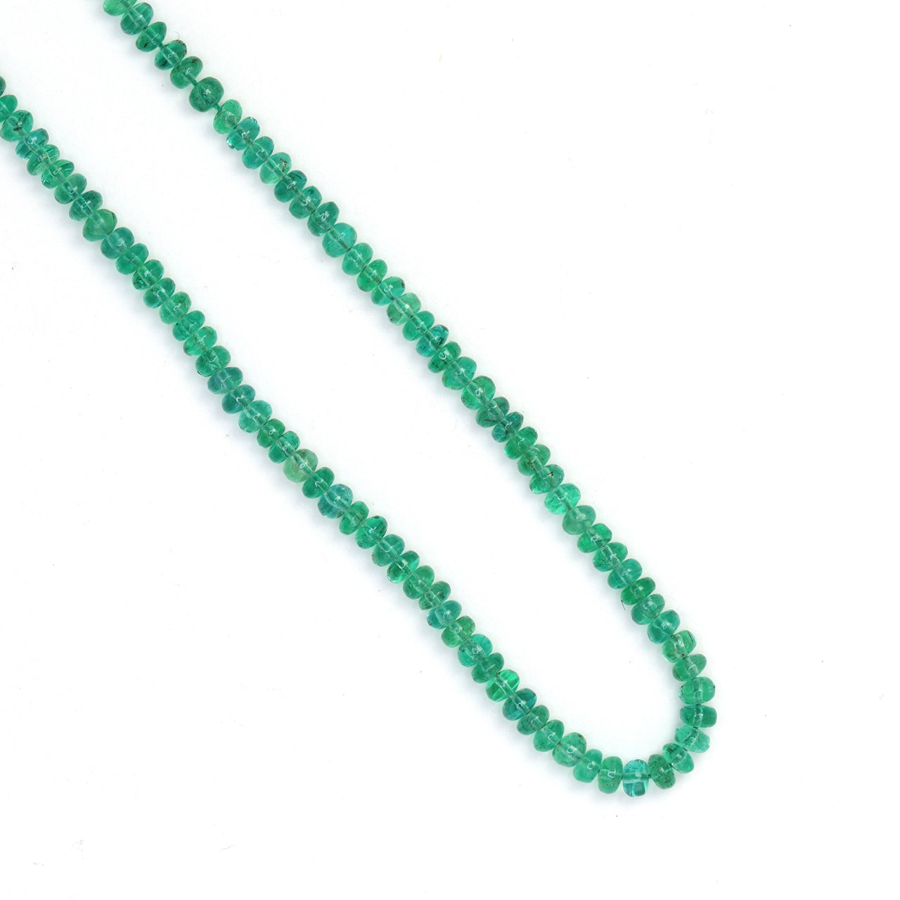 Green Emerald 3mm Smooth Rondelles Bead Strand
