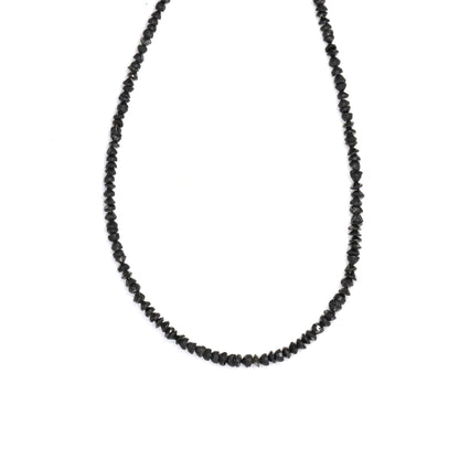 Black Diamond 2mm - 2.5mm Hand Faceted Chips Bead Strand