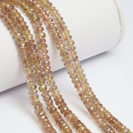 Color Change Garnet 4.5mm Faceted Rondelles Bead Strand