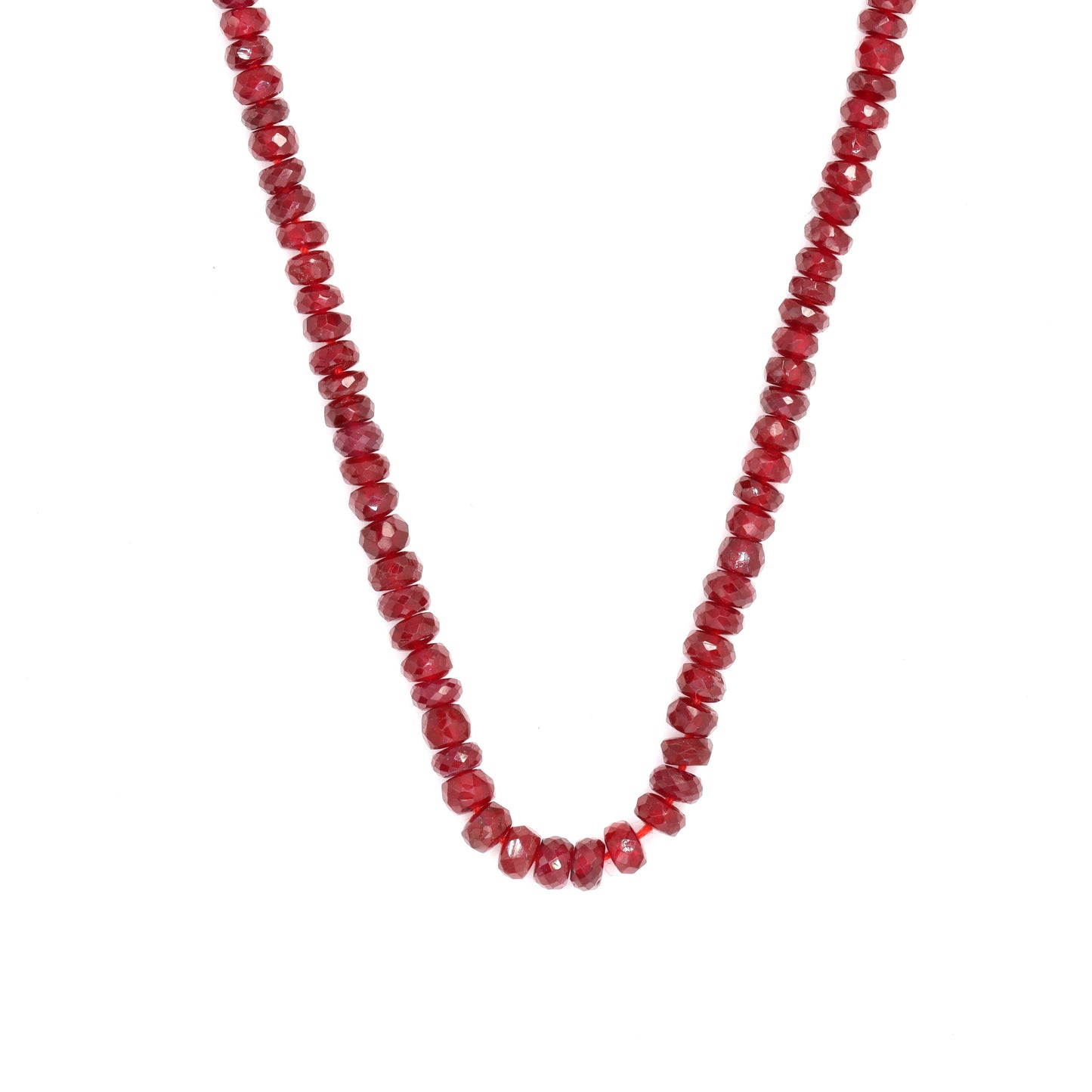 Red Ruby 3.5mm Faceted Rondelles