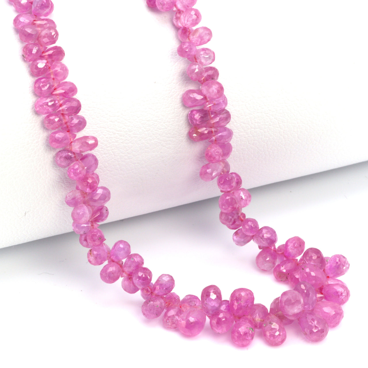 Pink Sapphire 4x2mm Faceted Teardrop Briolettes