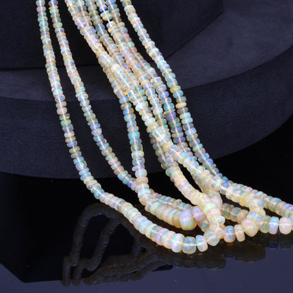 Ethiopian Opal 3mm Smooth Rondelles