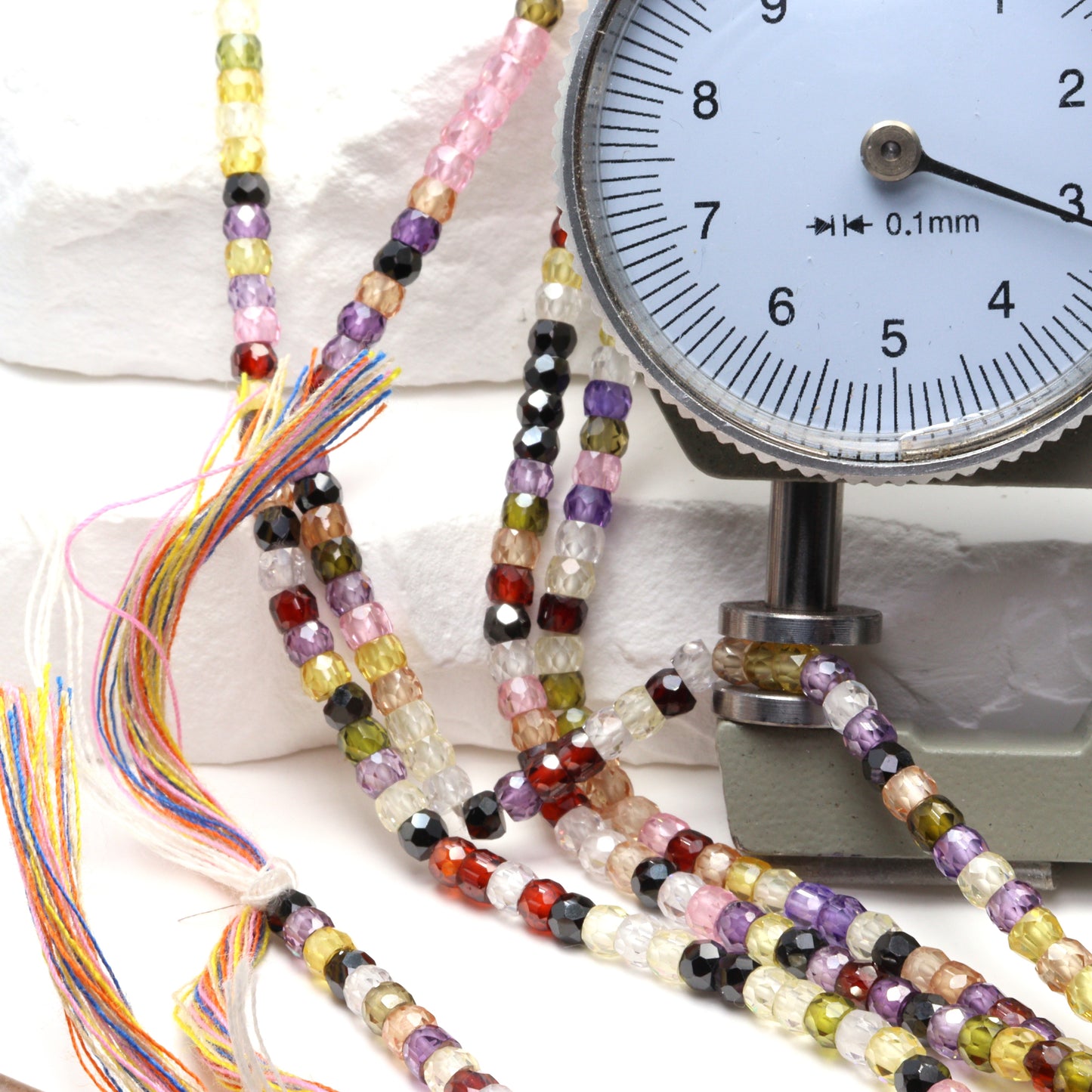 Cubic Zirconia 3mm Faceted Rondelles