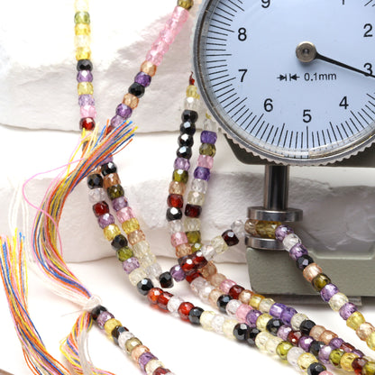 Cubic Zirconia 3mm Faceted Rondelles