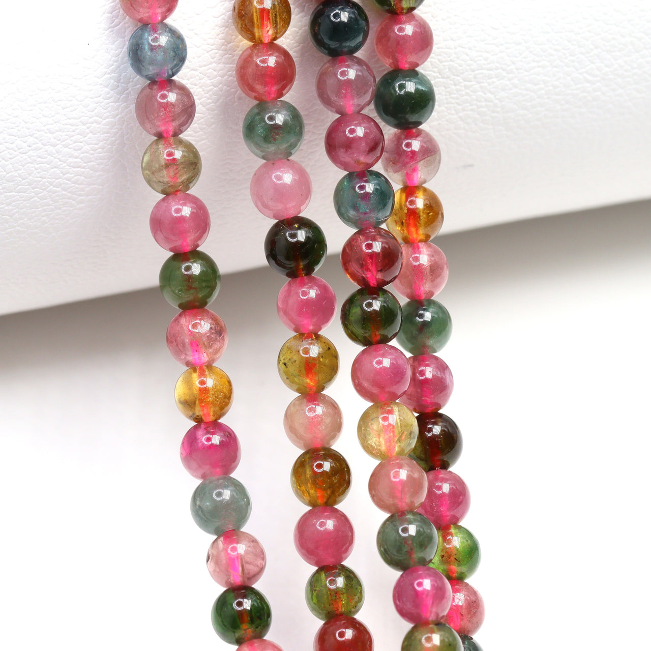 Watermelon Tourmaline 4mm Smooth Rounds