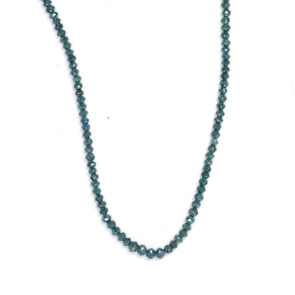 Blue Diamond 2mm Faceted Rondelles