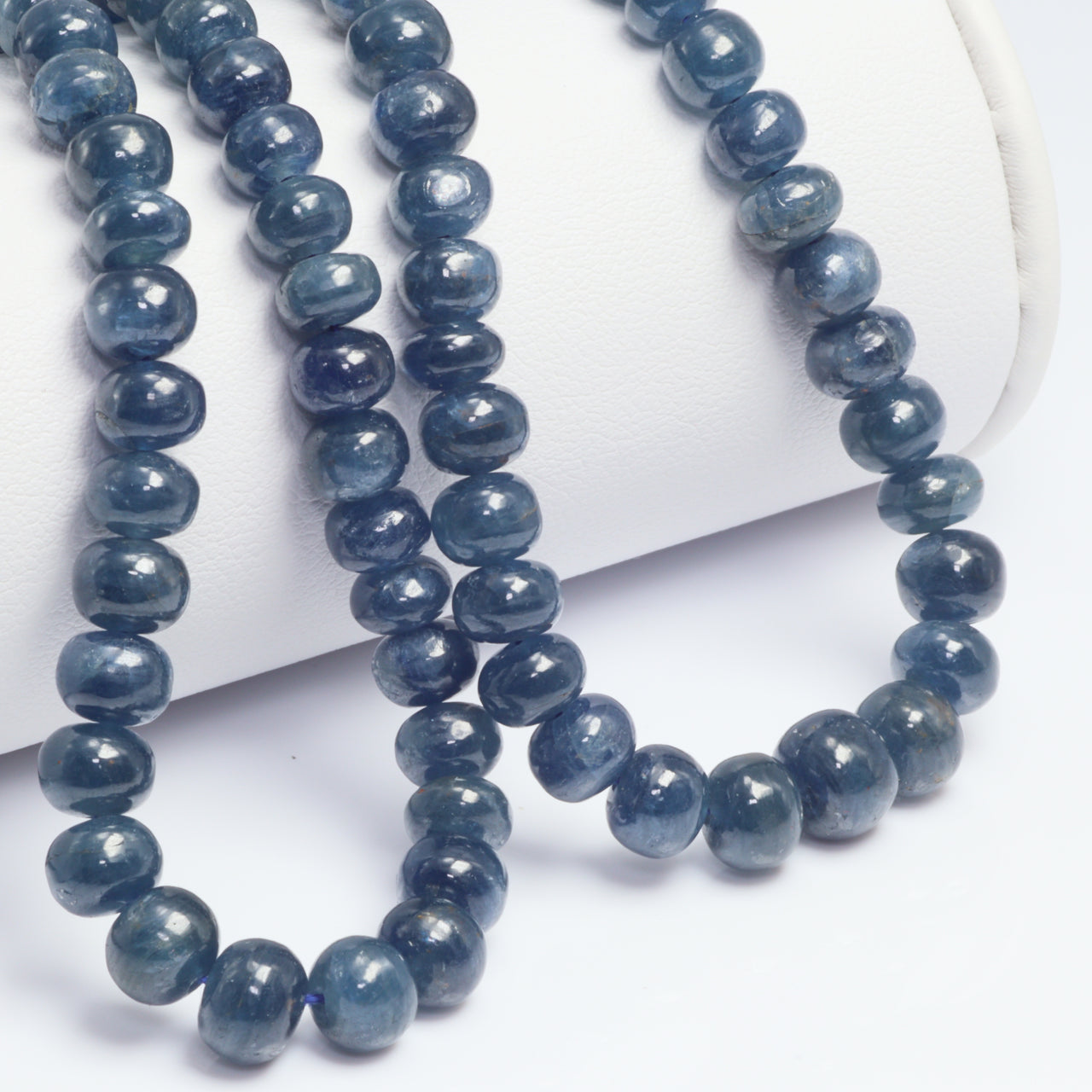 Blue Sapphire 6mm Smooth Rondelles