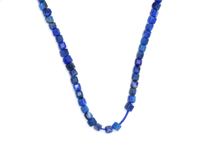 Lapis Lazuli 3mm Faceted Cubes
