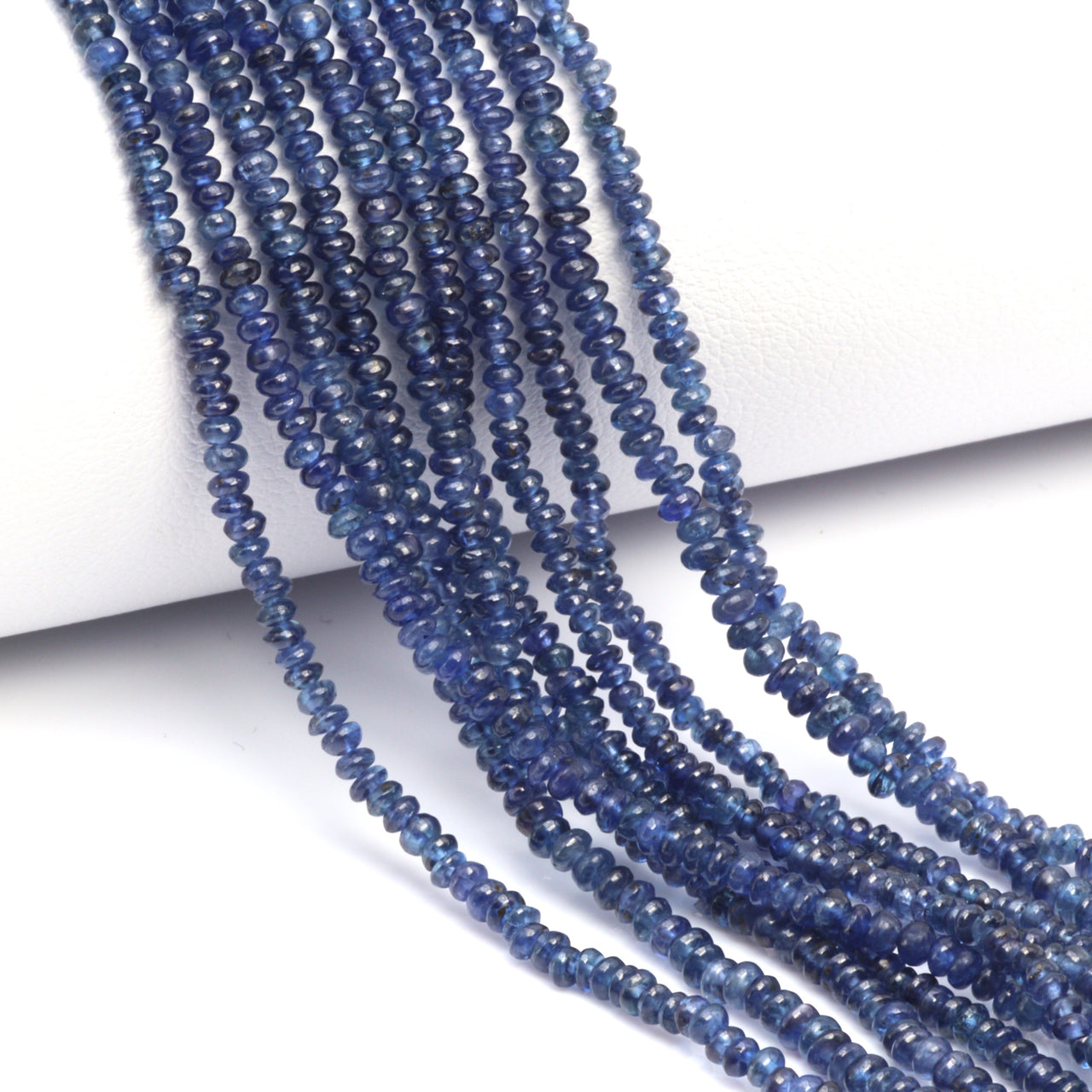 Cornflower Blue Sapphire 2mm Smooth Rondelles