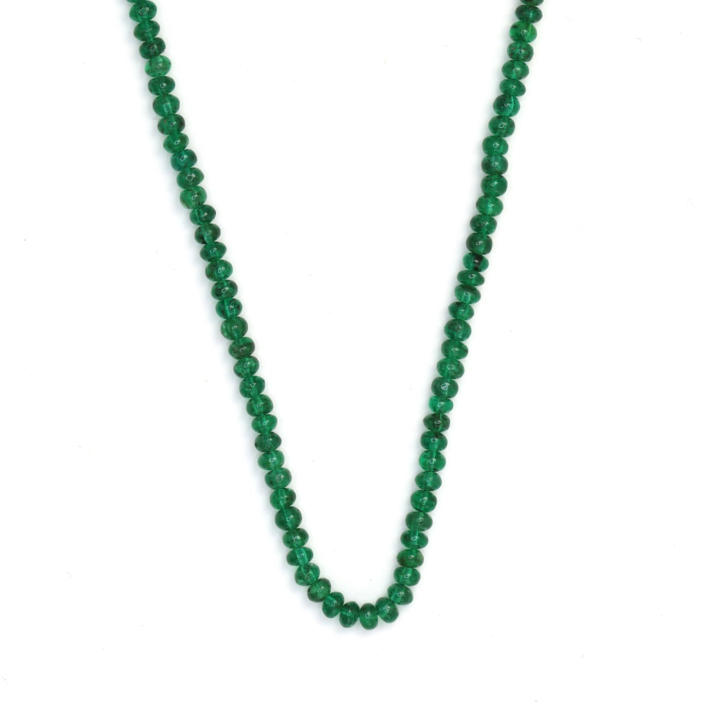 Green Emerald 2.5mm Smooth Rondelles Bead Strand