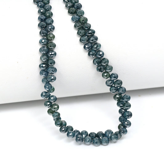 Blue Diamond 3.5x2.5mm – 5x3mm Faceted Teardrop Briolettes Bead Strand